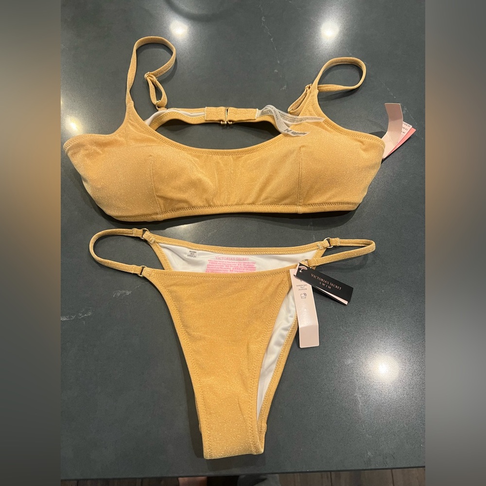 NWT! Victoria’s Secret Sparkle Swim Bottoms